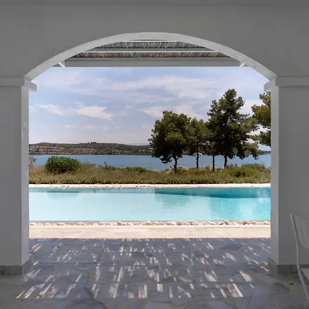 别墅 Beachfront Seascape In The Greek Riviera *